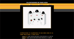 Desktop Screenshot of calentadoreshesa.com.mx