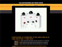 Tablet Screenshot of calentadoreshesa.com.mx